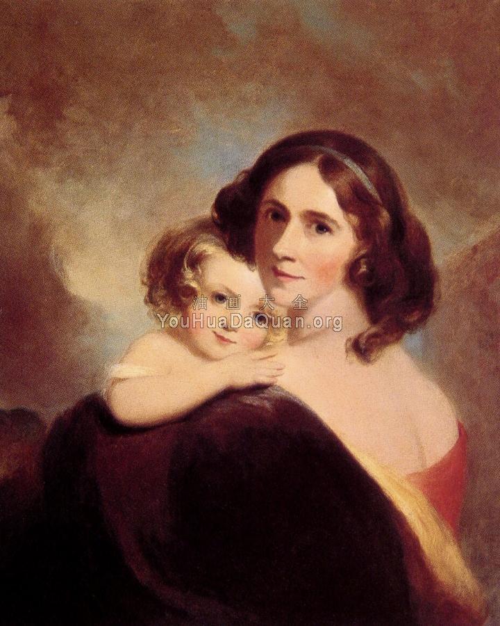 Mrs Fitzgerald and her Daughter Matilda - 托马斯·苏利